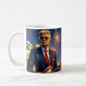 Mug Trump Jouant à la guitare électrique Mont Rushmore (Gauche)