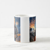 Mug Trump Jouant à la guitare électrique Mont Rushmore (Centre)