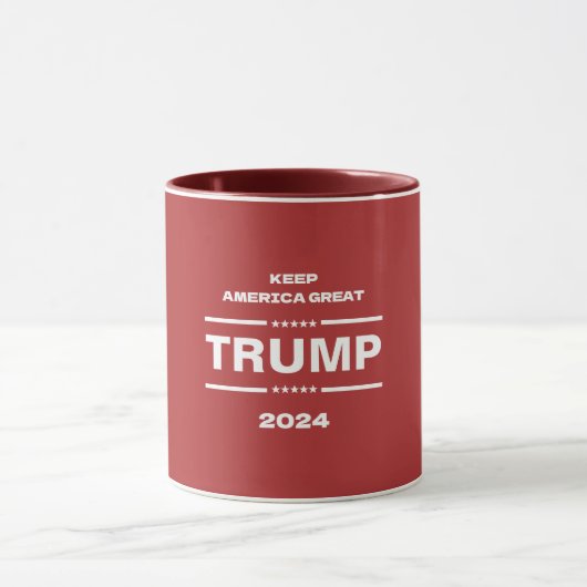 Mug Trump Keep America Great President 2024 Red (Centre)