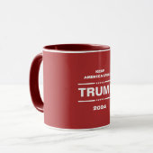 Mug Trump Keep America Great President 2024 Red (Devant gauche)