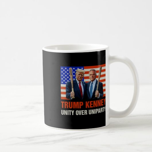 Mug Trump Kennedy Unity over Uniparty 2024 Funny Elect (Droite)