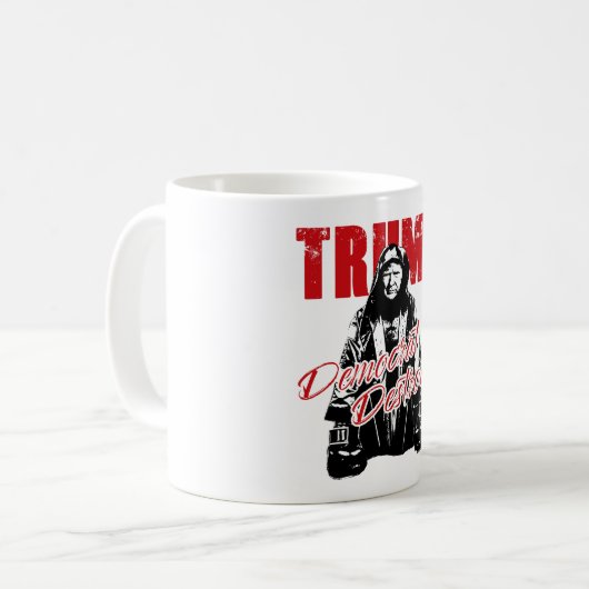 Mug Trump, le démocrate, l'Humour de conception graphi (Devant gauche)