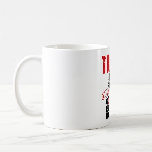 Mug Trump, le démocrate, l'Humour de conception graphi (Gauche)
