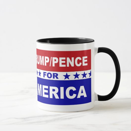 Mug Trump les penny pour blanc de l'Amérique et bleu (Droite)