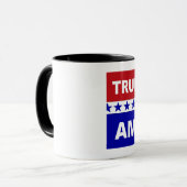 Mug Trump les penny pour blanc de l'Amérique et bleu (Devant gauche)