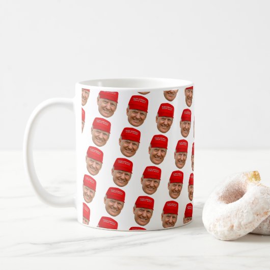 Mug TRUMP MAGA Noël (Avec donut)