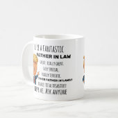 Mug Trump Père en droit, Fantastique papa Anniversaire (Devant gauche)