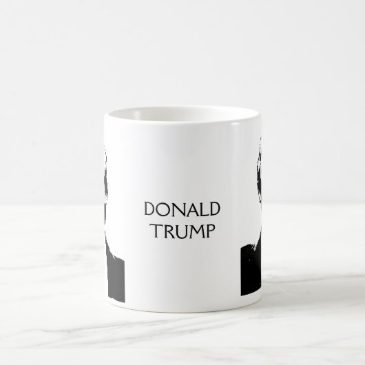 Mug Trump Picture Silhouette Custom Text (Centre)