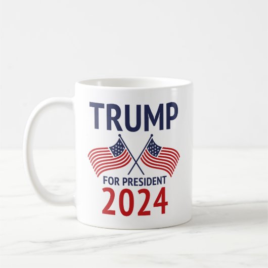 Mug Trump pour le président 2024 (Gauche)