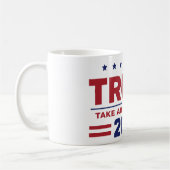 Mug Trump ramène l'Américain en arrière 2024 (Gauche)