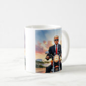 Mug Trump Riding Motorcycle US Capitol Washington DC (Devant droit)