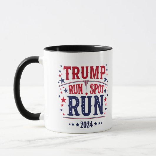 Mug Trump Run Spot Run Funny Election Debate (Gauche)