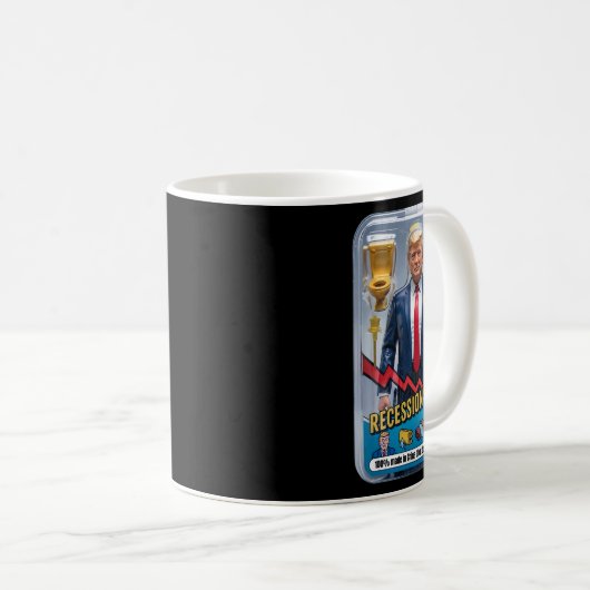Mug Trump Satire Survié Récession Box Set Action Fig (Devant droit)