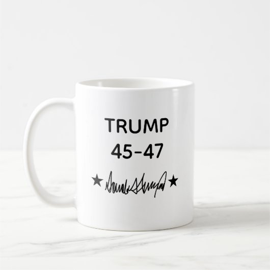 Mug Trump Signature 45-47 (Gauche)