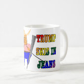 Mug Trump Skis In Jeans (Devant droit)