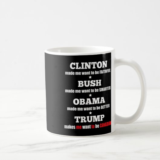 Mug Trump Teigne Politique Pour Les Indépendants Et Le (Droite)