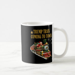 Mug Trump Train Arrive À La Ville Drôle Noël Père Noël