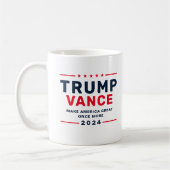 Mug Trump Vance 2024 Président VP (Gauche)