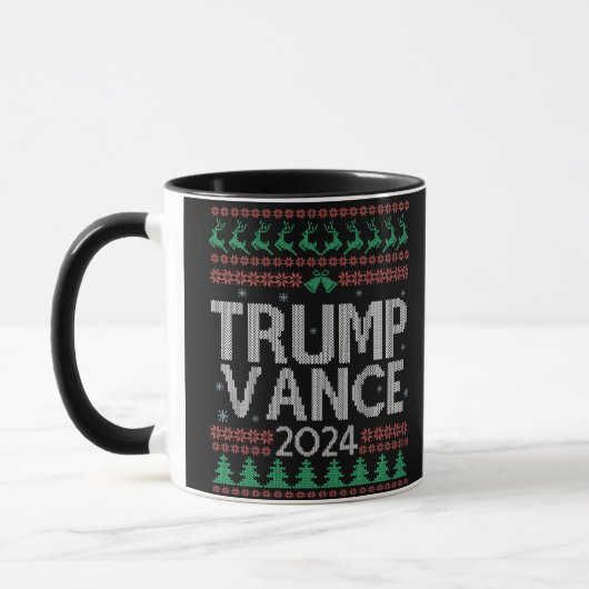 Mug Trump Vance Noël Vilaines élections de Noël (Gauche)