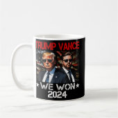 Mug Trump Vance We Won Win Inauguration Day 2025 47th (Gauche)