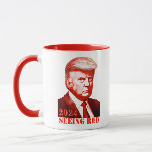 Mug Trump voit un coup de bâton non officiel rouge fra