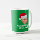 Mug Trump with Santa Hat - Make Christmas Great Again (Devant droit)