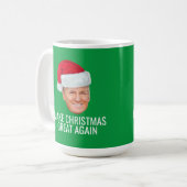 Mug Trump with Santa Hat - Make Christmas Great Again (Devant gauche)