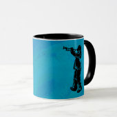 Mug Trumpet bleu New York Boogie Nuits (Devant droit)
