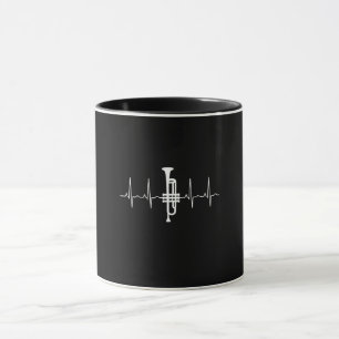 Mug Trumpet - Trumpet Hearbeat cadeau