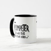 Mug Trumpeter Rough Texte (Devant gauche)