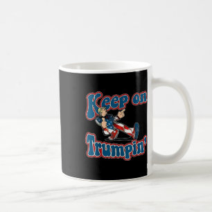 Mug Trumpin Trump pour le président 2024 Drapeau améri