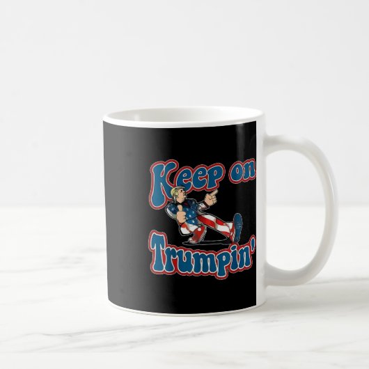 Mug Trumpin Trump pour le président 2024 Drapeau améri (Droite)
