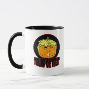 Mug Trumpkin Ou Treat Halloween Trumpkin Trump Trick O