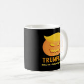 Mug Trumpkin Rendre Halloween grand à nouveau - basiqu (Devant droit)