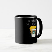 Mug Trumpkin Spice Latte drôle Donald Joke Citrouille  (Devant droit)