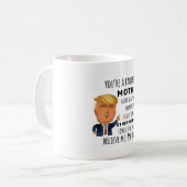Mug Trumps Mère drôle cadeau d'anniversaire (Devant gauche)