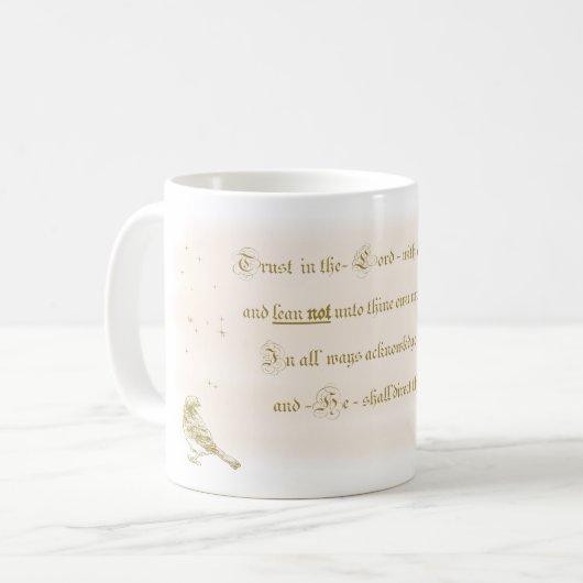 Mug Trust dans le Seigneur Proverbes la bible call (Devant gauche)