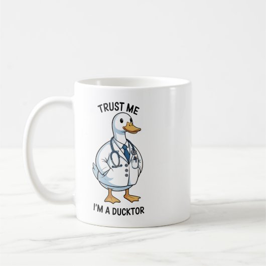 Mug Trust Me I’m a Ducktor Funny Doctor Day (Gauche)