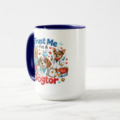 Mug Trust Me I'm A Dogtor | Funny Veterinarian  (Devant gauche)