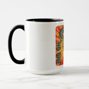 Mug "Trust No One - Retro Snake Handshake Art