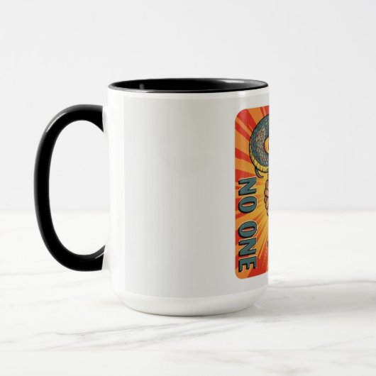 Mug "Trust No One - Retro Snake Handshake Art | (Gauche)