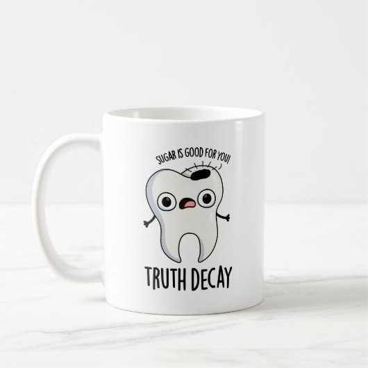 Mug Truth Deck Drôle Drôle Pun Dent (Gauche)