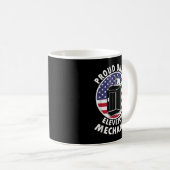 Mug Tshirt Union d'ascenseur pour mécanique du travail (Devant droit)