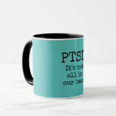 Mug TSPT psychologie de la santé mentale turquoise noi (Devant gauche)
