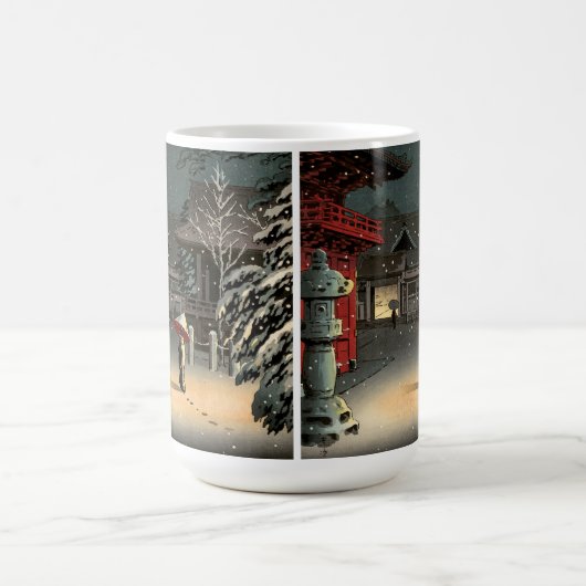 Mug Tsuchiya Koitsu - Neige au temple de Nezu (Centre)