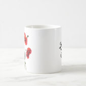 Mug Tu aimes maman | Pépites rouges d'aquarelle (Centre)