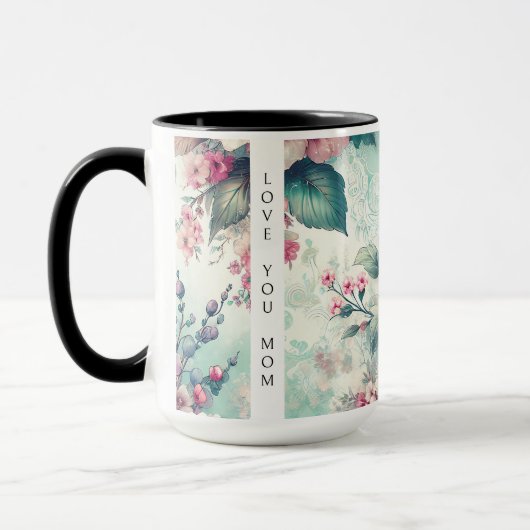 Mug Tu aimes maman | Roses aquarelles (Gauche)