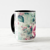 Mug Tu aimes maman | Roses aquarelles (Devant gauche)