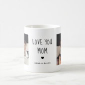 Mug Tu aimes maman | Texte manuscrit de deux photos (Centre)