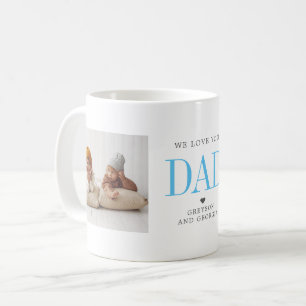 Mug Tu aimes papa Deux photos collées